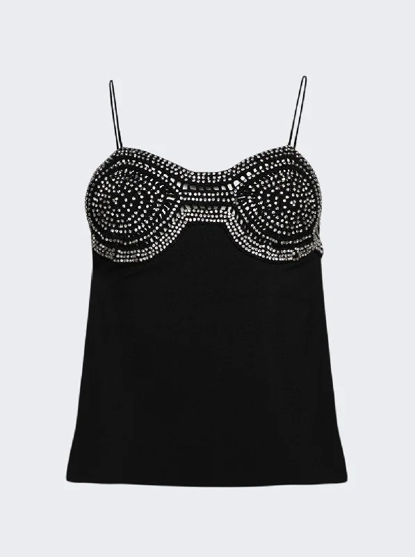 Online Boutiques Affordable Tailored Crystal Crochet Top