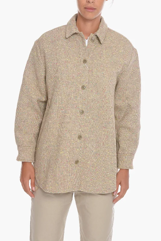 All Season Basics Discount Samsoe Samsoe Tweed Wool Blend SALMA Overshirt