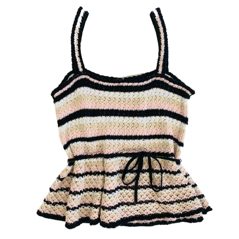 Special Offers, Don't Miss Women's Monique Crochet Top In Stripe