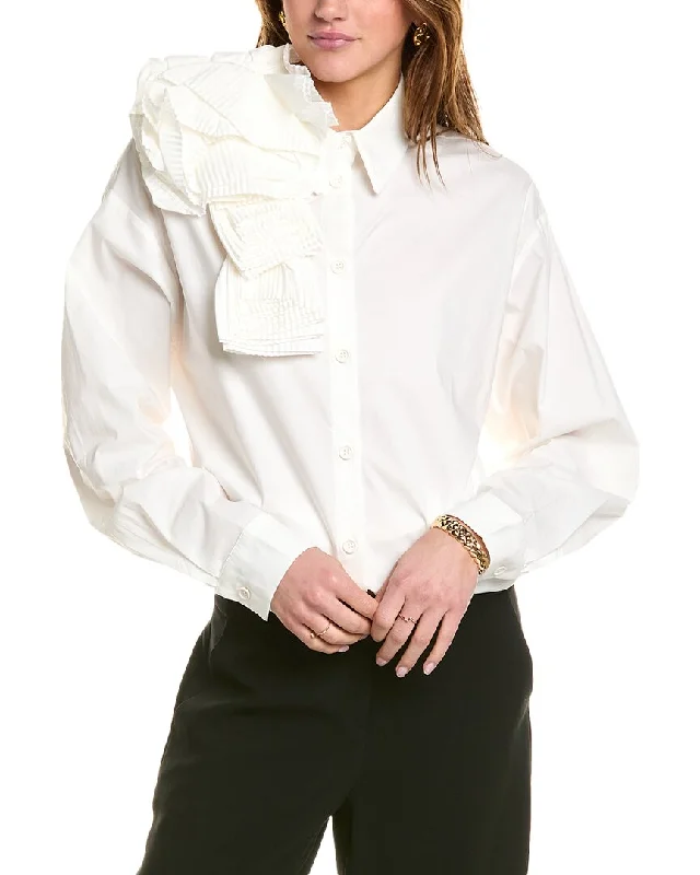 Best Online Women's Boutiques THEO The Label Echo Rosette Shirt