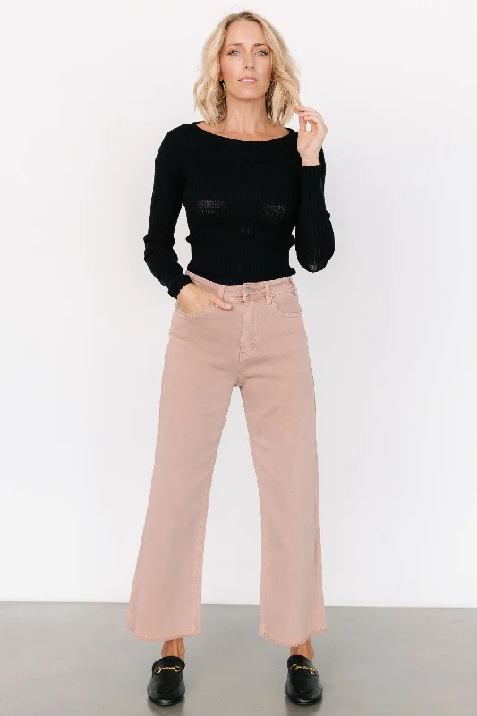 Business Casual Outfits Spence Denim Pants | Dusty Rose