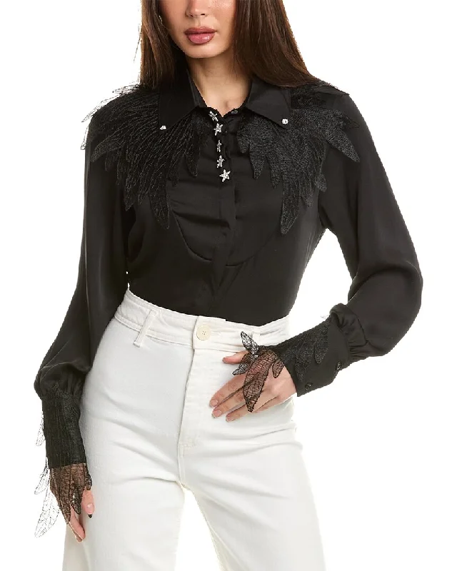 Modern Women's Apparel Beulah Applique Shirt