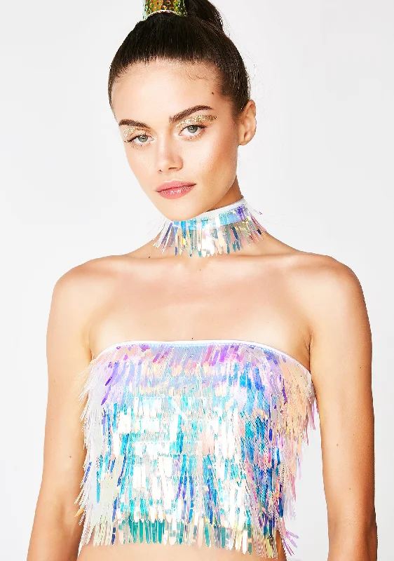 Absurdly Cheap Sale Playa Princess Sequin Top N' Choker Set