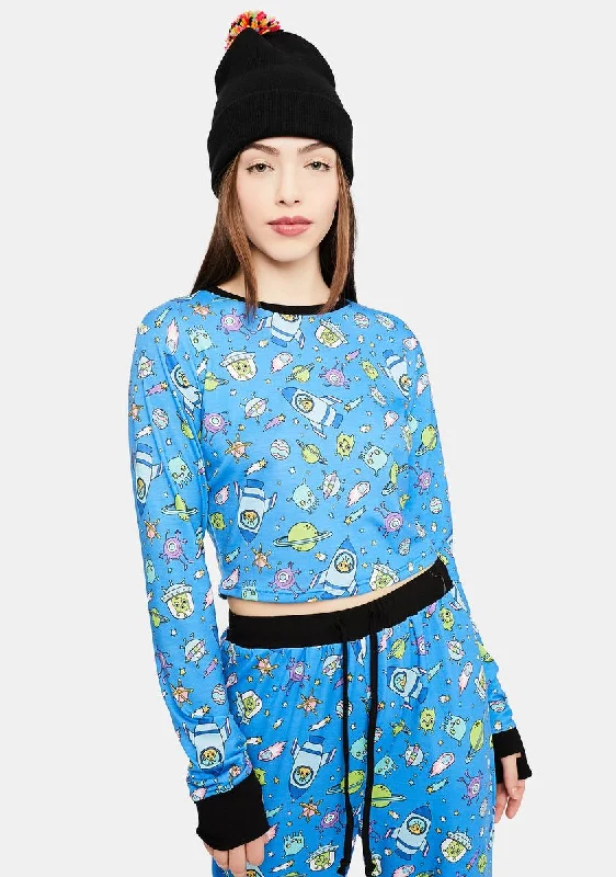 Trend Driven Wardrobe Whole New World Alien Print Top