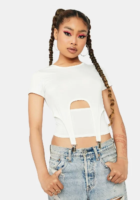 Style Revolution Bliss I'll Cover U Cutout Suspender Top