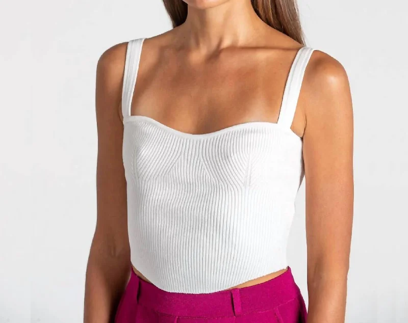 Trend Setting Threads Juliana Top In Off White