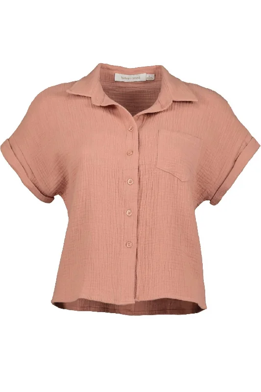 Women's Clothing Sale Sardinia Top In Coral