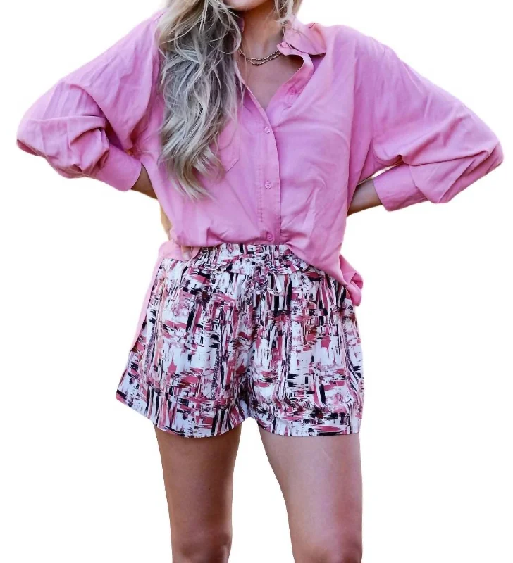 Comfort Meets Fashion Business In The Front Shirt In Pink