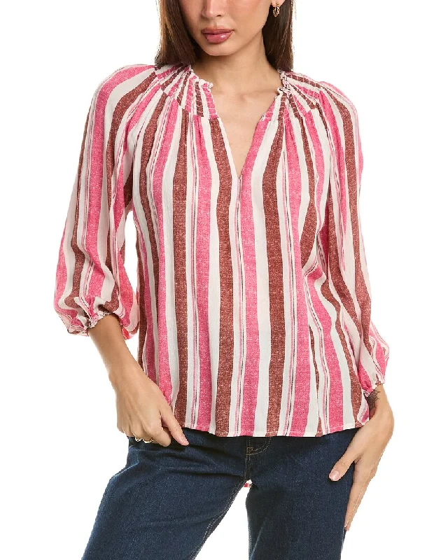 Clothing For Women Bobeau Smocked Collar Top