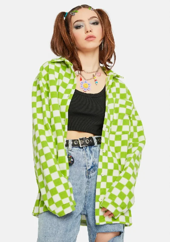 Seasonal Sale Checkerboard Fleece Shirt