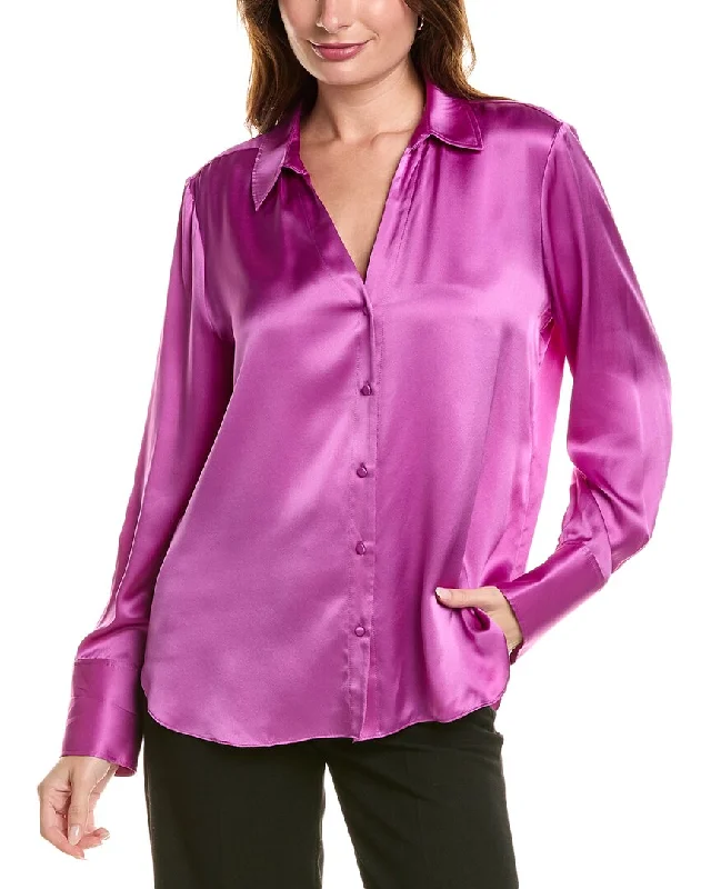 Limited Time Offer Elie Tahari Button-Down Silk Shirt