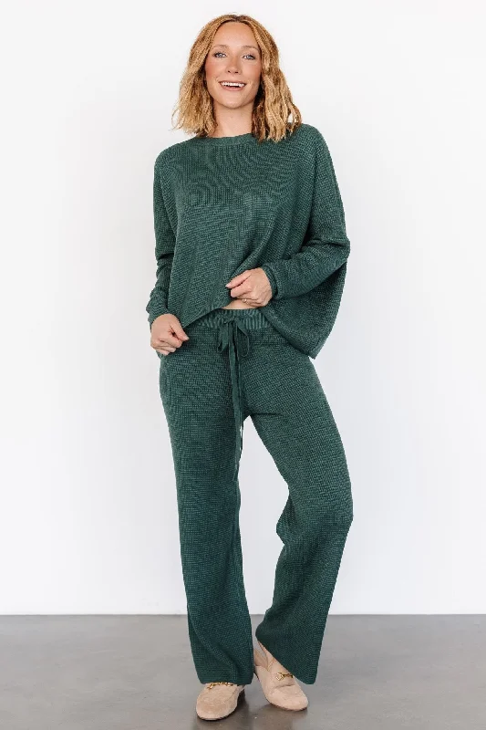 Women Wear Online Owen Waffle Pants | Green