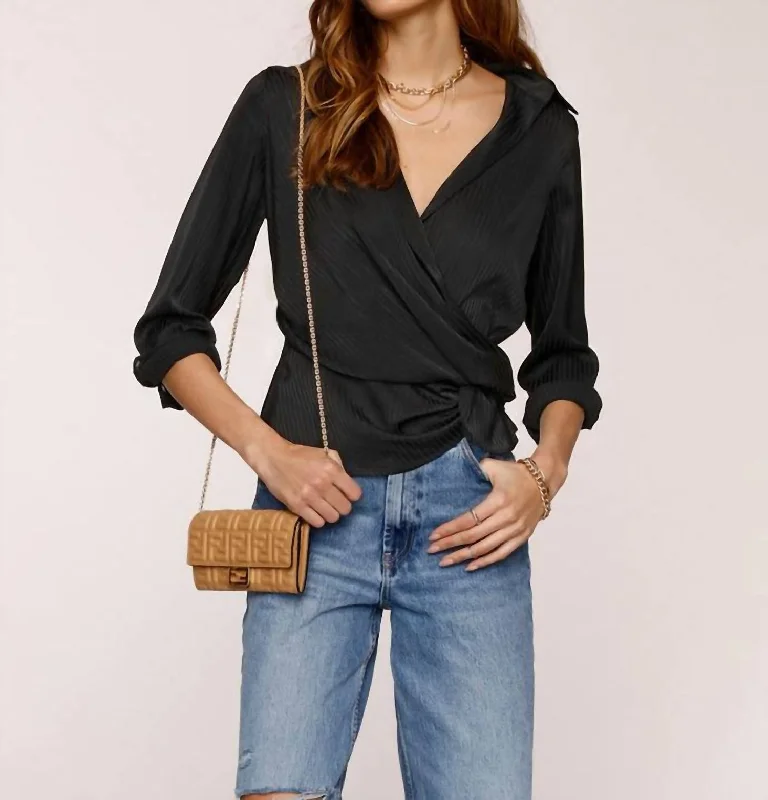 Classic Women's Fashion Jupiter Shirt In Black