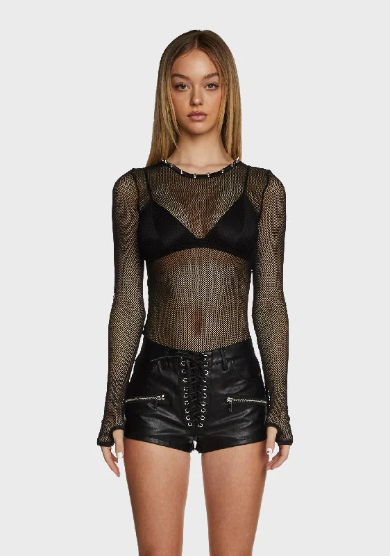 Trendy Outfits For Ladies Valley Of Thunder Fishnet Top