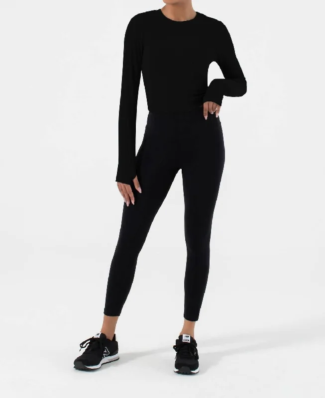 Trendy Outfits For Ladies Acacia Twist Back L/s In Black