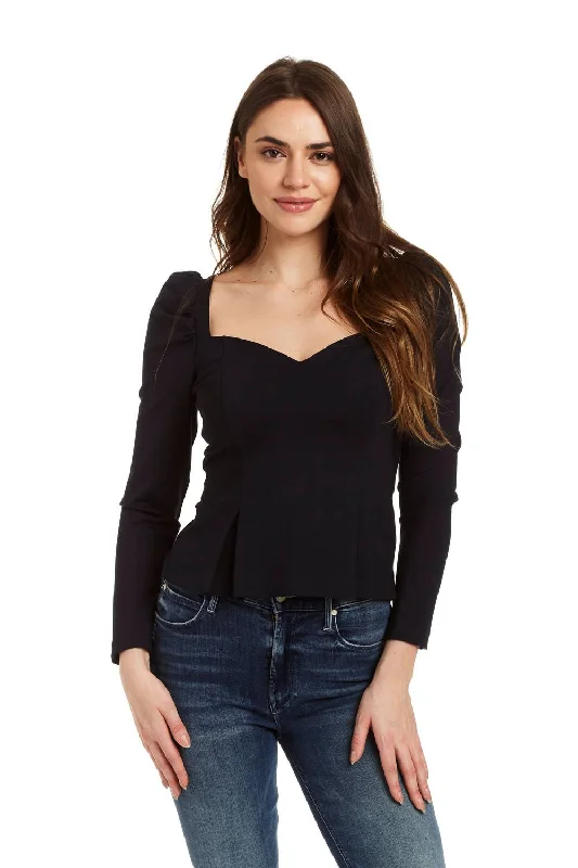 Clearance Sale, All Cheap Eleanor Top In Navy