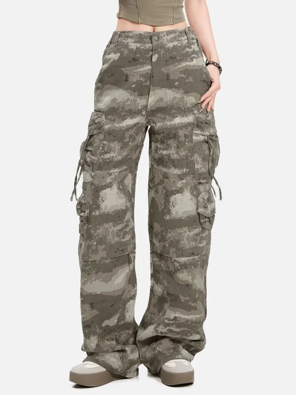 Trendy Street Style Clothing Aelfric Eden Camouflage Multi Pocket Cargo Pants