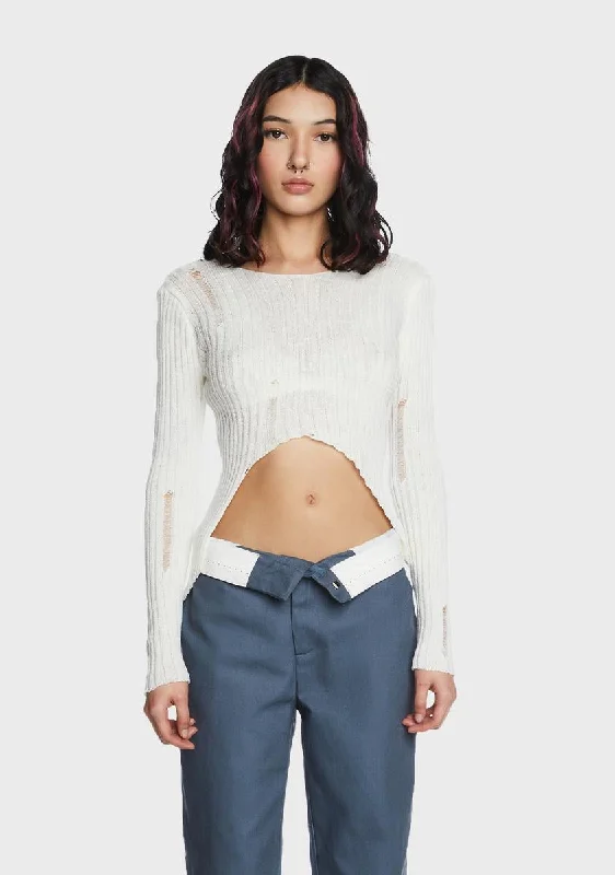 Comfortable Chic Hard To Explain Ribbed Top