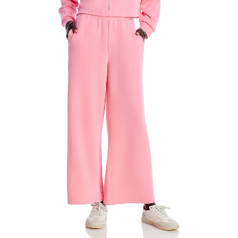 Casual Chic Womens Pull On Wide Leg Sweatpants