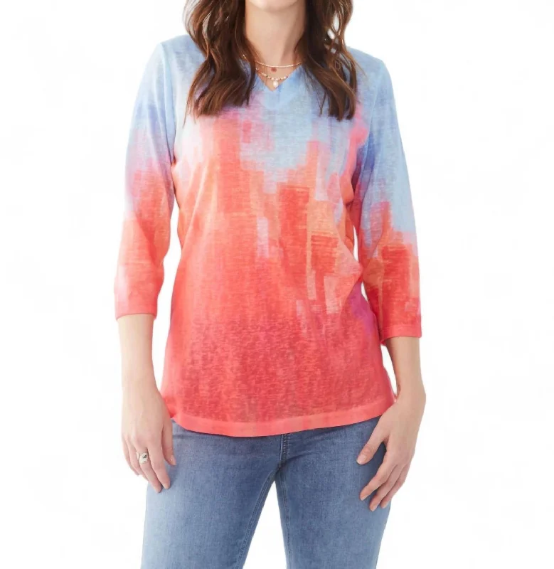 Top 10 Women's Online Clothing Stores Flamingo Gradient Shirt In Multi