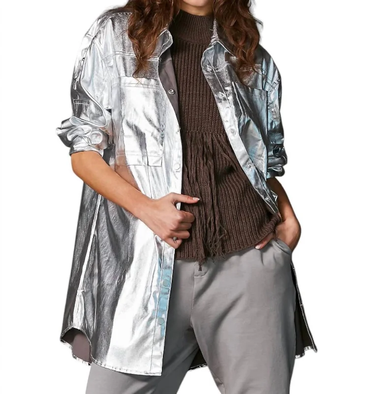 Exclusive Discounts Viol Shirt In Silver