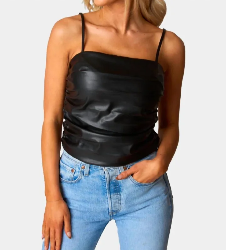 Effortless Chic Apparel Jolee Top In Black