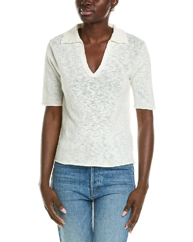 Sale Clearance Velvet by Graham & Spencer Torie Linen-Blend Top