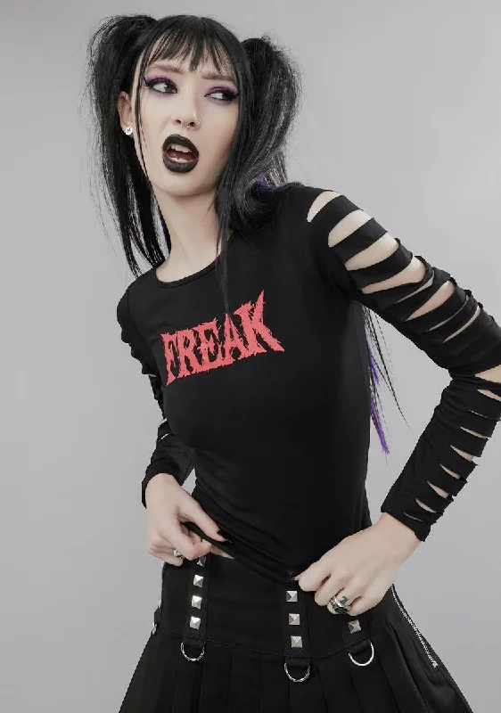 Clothes For Woman Mosh W Me Shredded Freak Top