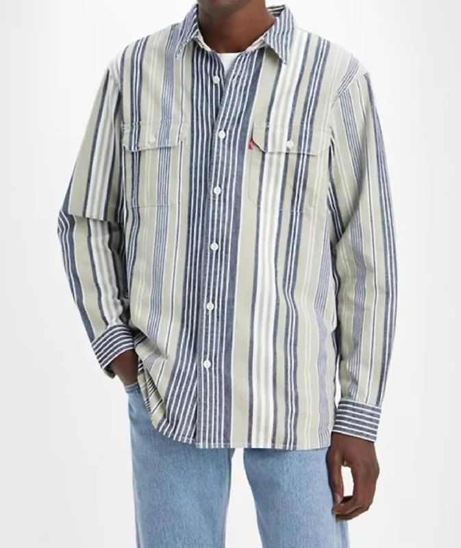 Clearance Sale, All Cheap Jackson Worker Overshirt In Medium Blue