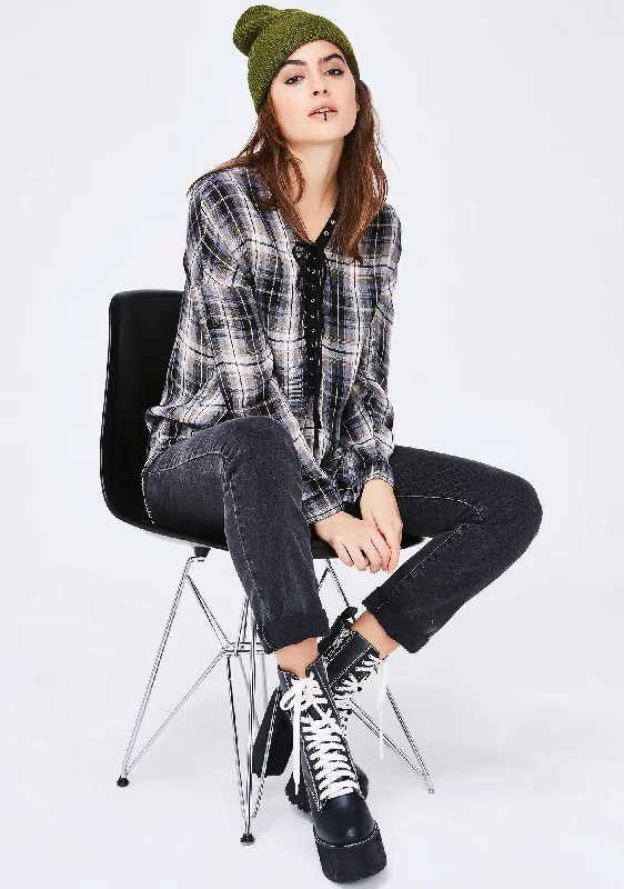 Wardrobe Update Useless Information Plaid Top