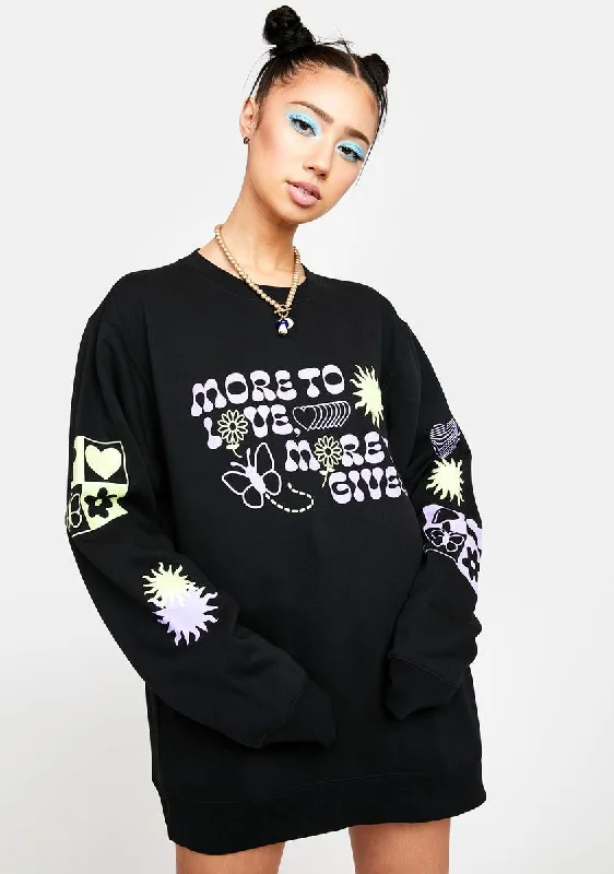 Season Appropriate Women's Collection More To Love Graphic Crewneck