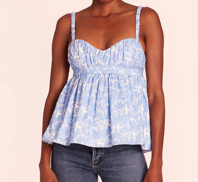 Chic & Cozy Collection Mischa Top In Blue