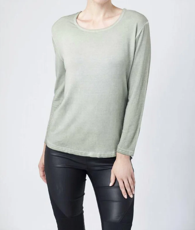 Hot Deals Scoop-Neck Top In Olive