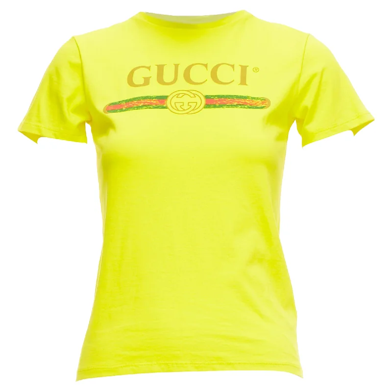 Trendy Street Style Gucci Kids Logo Crew Neck Tshirt