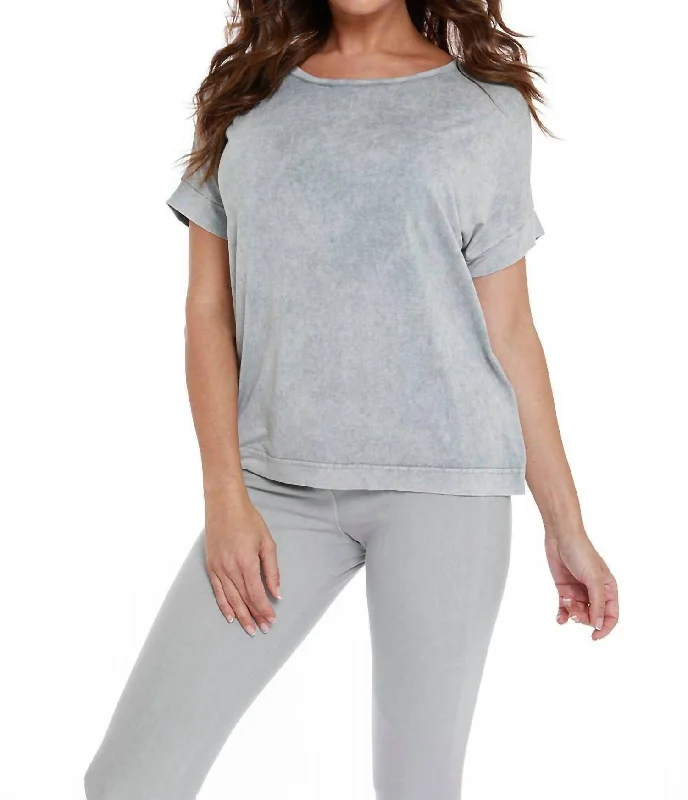 Versatile Wardrobe Essentials Front To Back Braided Top In Gray