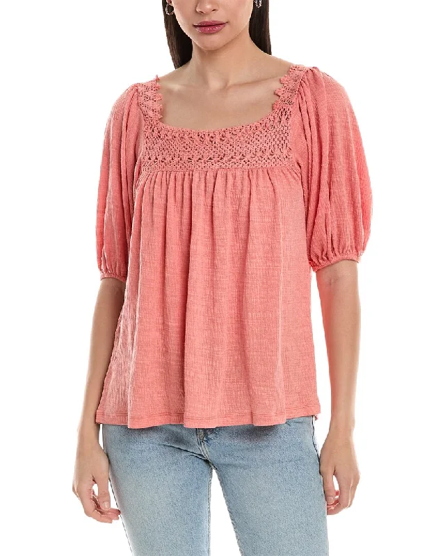 Comfort First Women's Wear Rain Lace-Trim Top