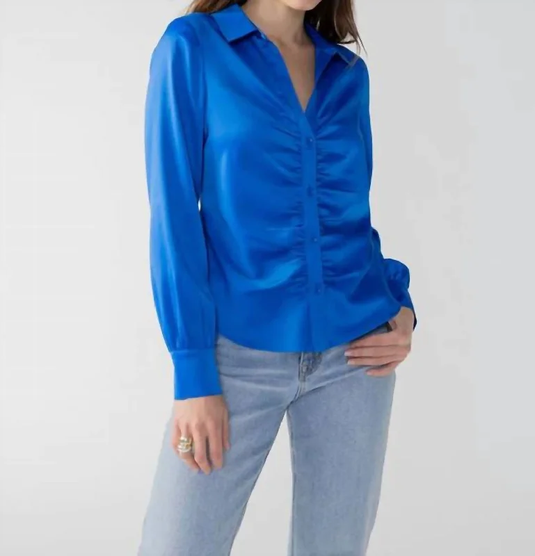 Eclectic Fashion Time To Shine Top In Blue