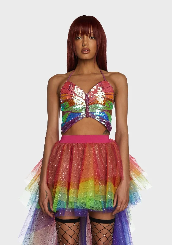 End Of Season Sale Clothing Rainbow Playa Dreamin' Butterfly Top