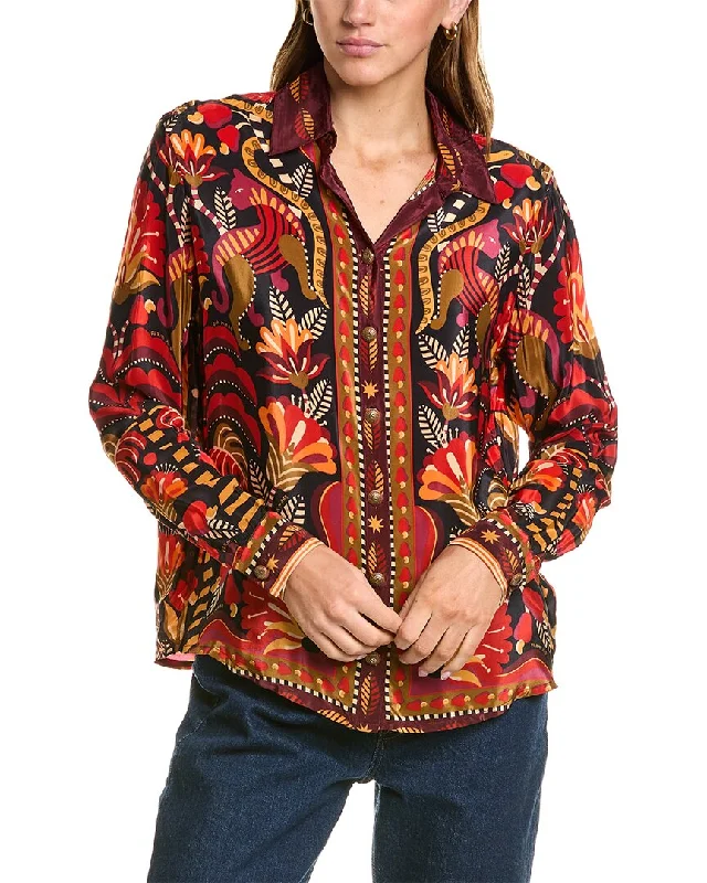 Flash Sales Today FARM Rio Nature Beauty Scarf Shirt