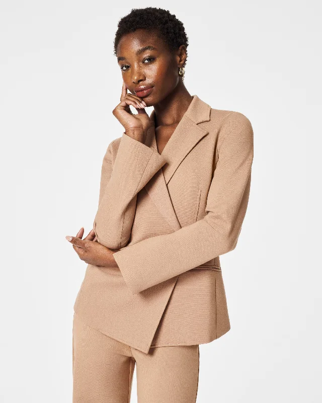 Chic Trends Unveiled SPANX® Ponte Asymmetrical Blazer