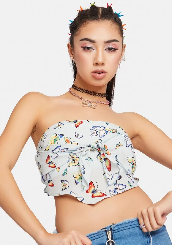 Minimalist Style Let's Wing It Tube Top