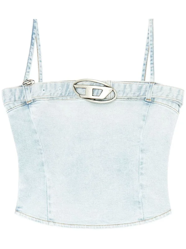 Chic Wardrobe Diesel Women's Top blue