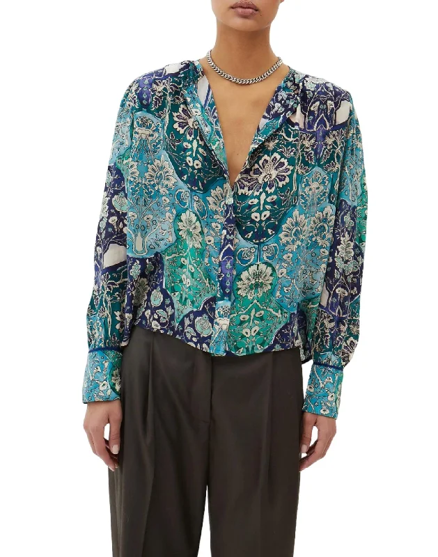 Casual Chic for Women Lugo Mia Shirt In Mix 2 Blue