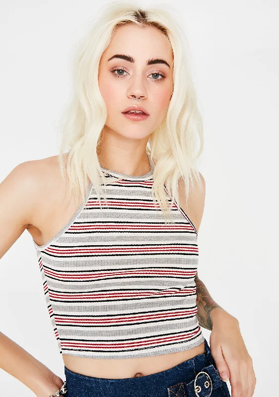 Athleisure Wear Special Offer Ready Or Not Striped Top