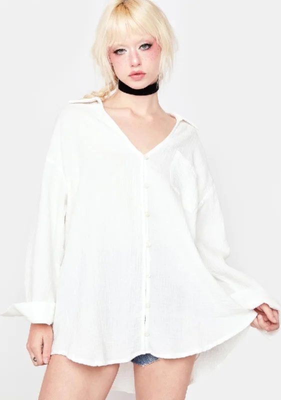 Edgy Fashion Let The Sun In Linen Shirt