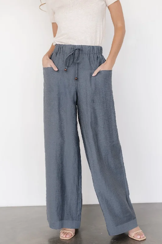 Woman Clothing Leza Pants | Slate Blue