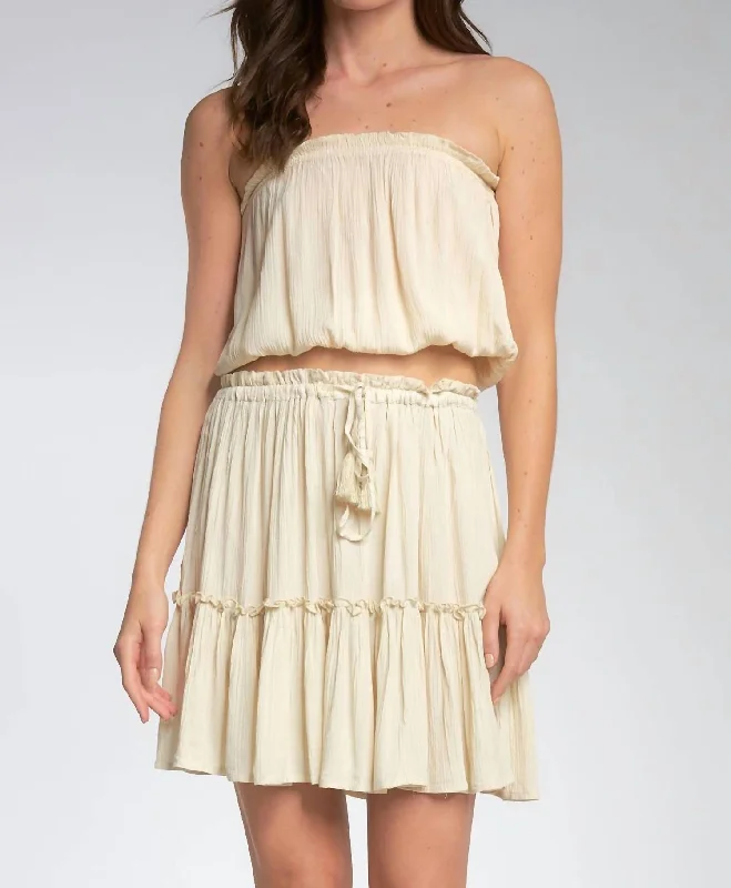 Clothing Sale "neena" Strapless Tube Top In Natural