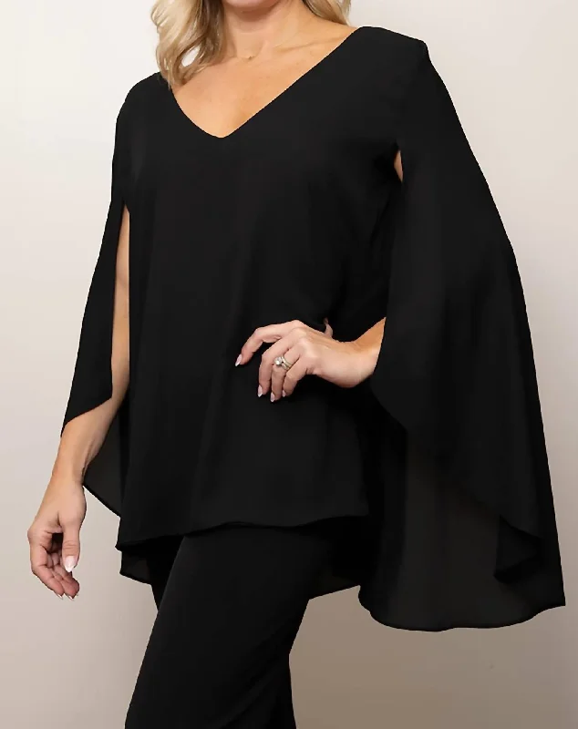 Travel Essentials Bella Top In Black