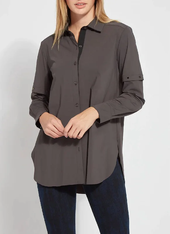 Trendy Women's Apparel for All Seasons Alva Convertible Schiffer In Solid Charcoal