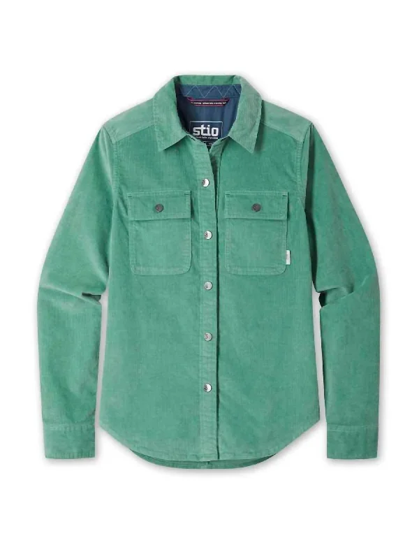 Final Sale Women'S Saratoga Cord Shirt in Dusted Agave